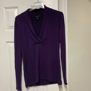 Purple V neck shirt